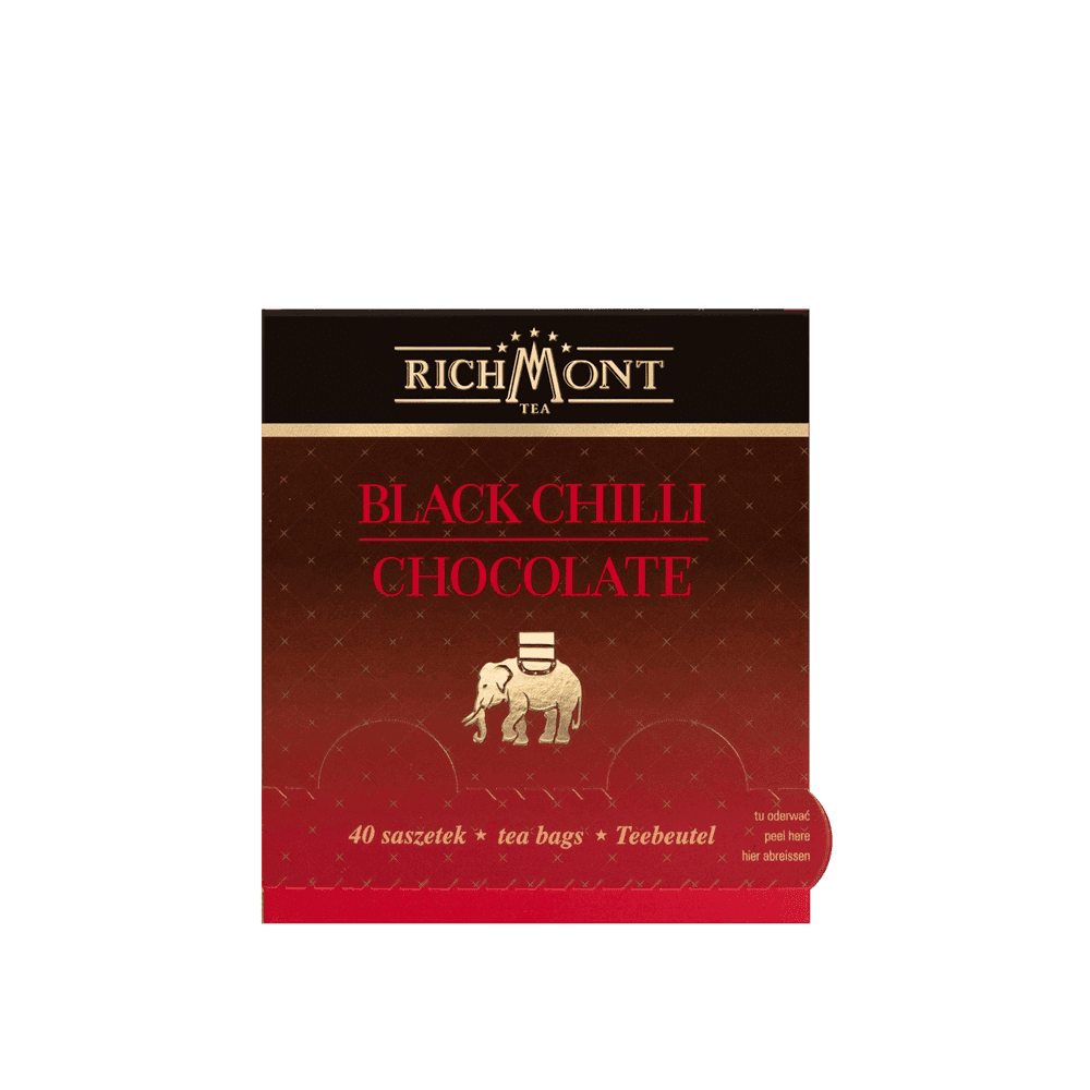 Czarna Herbata Richmont Black Chilli Chocolate 40 saszetek 