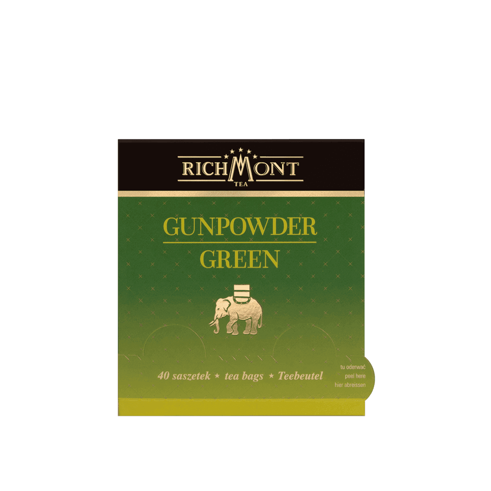 Zielona Herbata Richmont Gunpowder Green 40 Saszetek 