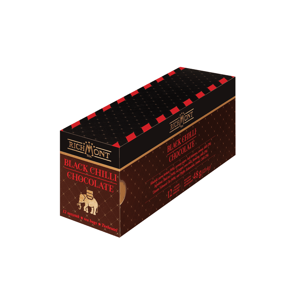 Czarna Herbata Richmont Black Chilli Chocolate 12 saszetek